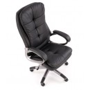 Кресло компьютерное HALMAR PRESTON черный/серебристый